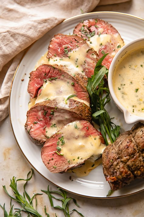 Beef Fillet with Easy Bearnaise Sauce (Tenderloin) - Vikalinka