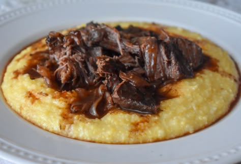 Short Ribs And Polenta, Boneless Short Ribs, Thanks Be To God, Beef Short Rib Recipes, Polenta Recipes, Short Ribs Recipe, Creamy Polenta, Outdoor Park, Braised Short Ribs