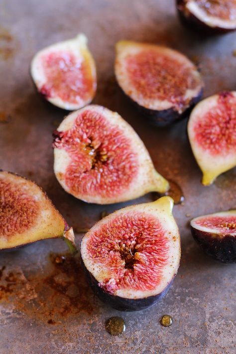 Maple Roasted Figs - The Roasted Root Fig Recipes Dessert, Arborio Rice Pudding, Roasted Figs, Fig Recipes, Balsamic Reduction, Arborio Rice, Paleo Treats, Cheese Plate, Breakfast Dessert