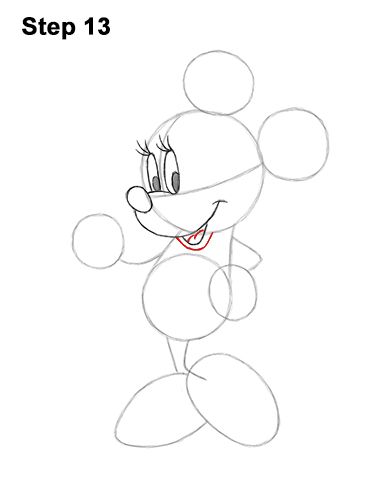 Draw Minnie Mouse Full Body 13 Minnie Mouse Drawing Easy Step By Step, How To Draw Minnie Mouse Step By Step, Draw Minnie Mouse, Minnie Mouse Drawing, Mouse Images, Minnie Mouse Images, Mouse Drawing, New Drawing, Minnie Mouse Bow