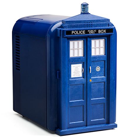 Doctor Who TARDIS Mini Fridge !!!!!!!!!!!!!!!!!!!!!!!!!!!!!!!!!!!!!!!!!!!!!!!!!!!!!!!!!!!!! I could go on, but you get the point. ! Mini Cooler, The Tardis, Doctor Who Tardis, Police Box, Think Geek, Wibbly Wobbly Timey Wimey Stuff, Take My Money, Torchwood, Timey Wimey Stuff