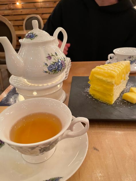 📍 Prince tea house #tea #teapartyfood #crepecake #teaparty #dates #dessert Prince Tea House, Tea Date Aesthetic, Dates Dessert, Tea Party Food, Crepe Cake, Tea Parties, Coffee Date, Tea House, Tea Time