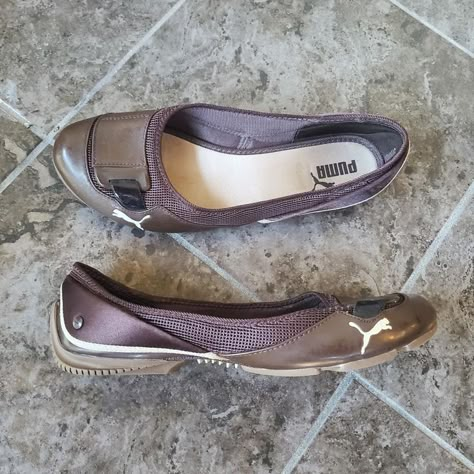 Ballet Flat Sneaker, Athletic Ballet Flats, Adidas Ballet Flats, Vintage Ballet Flats, Sporty Ballet Flats, Vintage Puma Sneakers, Puma Ballet Flats, Puma Ballerina, Sporty Flats