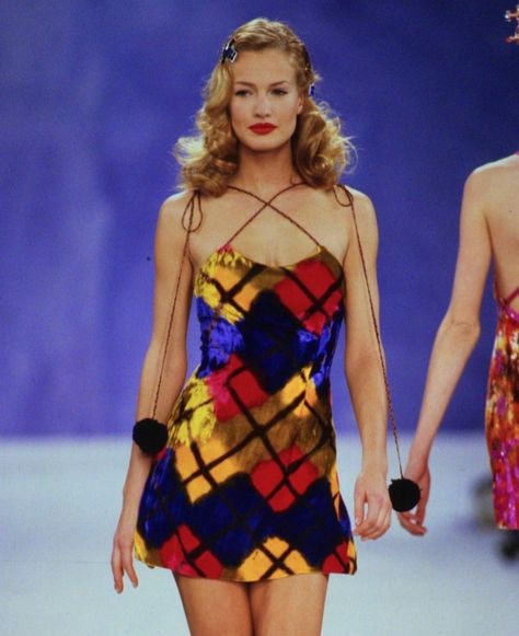 2000s Runway Fashion, Argyle Dress, Jean Louis Scherrer, Todd Oldham, Venus Fashion, Runway Outfits, 90s Fashion Outfits, Fashion Killa, Vintage Dress