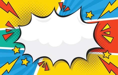 Super Hero Background, Drawing Pop Art, Bubble Background, Super Hero Comic, Superhero Background, Comic Book Background, Superman Birthday, Pop Art Background, Comic Bubble