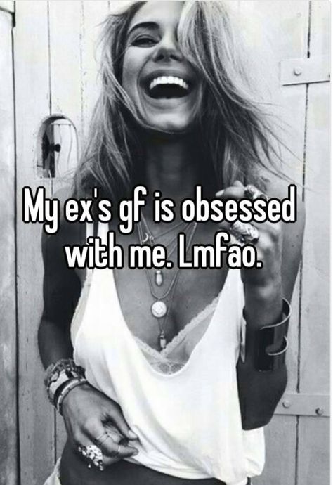 My ex's gf is obsessed qoute. Get a life sweetie ... You can't compete or compare cause you have nothing to show for in life & at your age that's sad... Ex Quotes Funny, Ex Quotes, Ex Gf, Just Quotes, Get A Life, Obsessed With Me, Your Man, All About Me, New Me