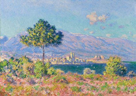 monet, claude antibes, vue du ||| landscape ||| sotheby's l14006lot7h7hwen Istoria Artei, Claude Monet Paintings, Claude Monet Art, Plein Air Landscape, Monet Art, Frank Stella, Edouard Manet, Monet Paintings, Albrecht Durer