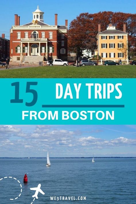 Get out of the city on one of these 15 day trips from Boston around Massachusetts and New England including Cape Cod, Providence, Portsmouth, and more. Nature Near Boston, Hikes Near Boston, Boston To New York Road Trip, 4 Days In Boston, Two Days In Boston, 2 Days In Boston, Boston Trip Itinerary, Boston To Salem, Boston Day Trip