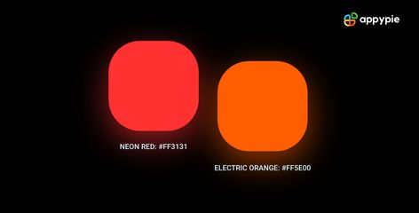 Neon Orange Palette, Neon Orange Color Palette, Neon Hex Codes, Blue Hex Code, Orange Hex, Neon Colour Palette, Html Color Codes, Orange Palette, Band Ideas