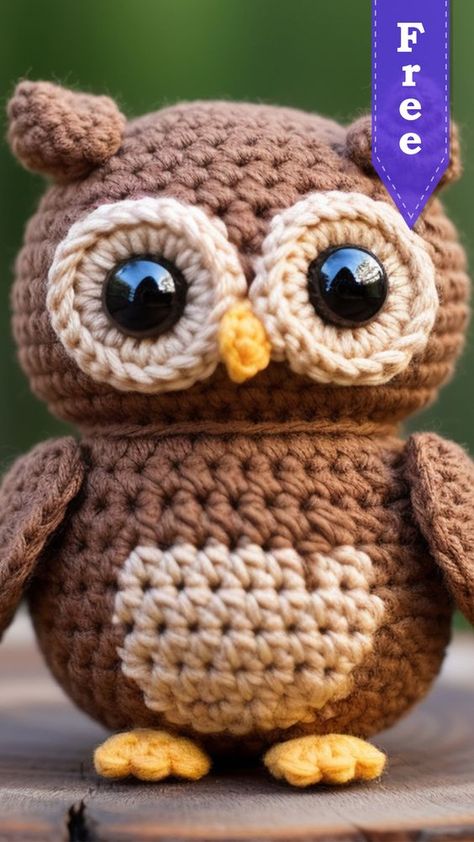 Amigurumi pattern Heklane Igracke, Stuffy Pattern, Crochet Stuffy, Owl Crochet Pattern Free, Knitted Vests, Owl Crochet, Owl Crochet Patterns, Crochet Toys Free, Crochet Animal Amigurumi