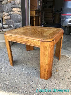 Ash & Ebony Oak End Tables Refinished End Tables, Furniture Makeover Inspiration, End Table Makeover, Oak End Tables, Coffee Table Makeover, Refinish Furniture, Oak Side Table, Diy End Tables, Oak Coffee Table