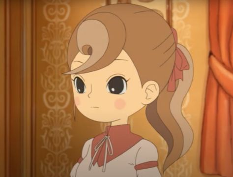 Flora Reinhold, Professor Layton Pfp, Professor Layton Characters, Professor Layton Curious Village, Professor Layton And Luke, Professor Layton, Our Friendship, Fanarts Anime, Comic Panels