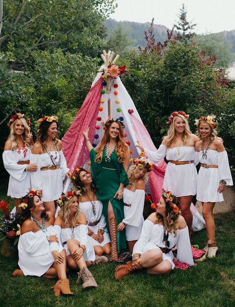 Bachelorette Party Themes Boho, Boho Hens Party, Bachelorette Party Boho Theme, Boho Batchloret Party Ideas, Bachelorette Party Decor Boho, Henfest Hen Party, Coachella Bachelorette Party, Boho Festival Hen Party, Boho Bachelorette Party Ideas