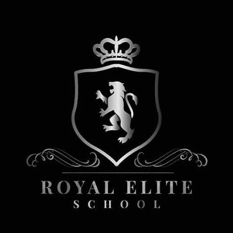 Royal Elite Series Rina Kent, Kent Aesthetic, Elite Aesthetics, Dr Logo, School Emblem, Royal Elite Series, Royal Elite, Rina Kent, Book Safe