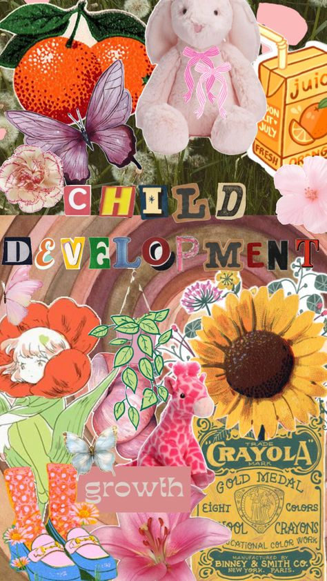 cute Child development collage class cover Child Development Aesthetic, Notebook Collage Cover, Child Psychology Aesthetic, Child Psychologist Aesthetic, Psychologist Aesthetic, Child Development Psychology, Notebook Collage, College Things, Child Psychologist