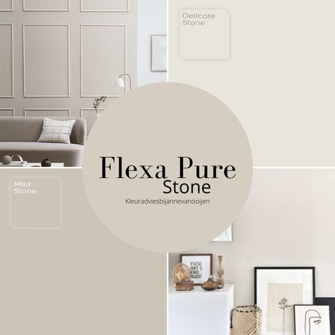 Subtle Stone Flexa, Interior Design Toilet, Greige Living Room, Home Wall Colour, Color Combinations Home, House Color Palettes, House Design Kitchen, Paint Colors For Home, Home Room Design