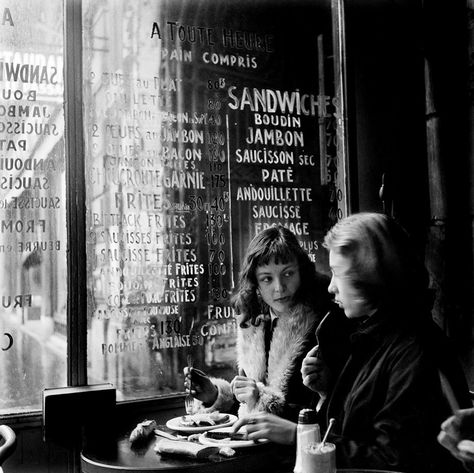 Ed van der Elsken. Cafe Culture in Bohemian Paris, 1954.” Ed Van Der Elsken, British Journal Of Photography, Cafe Society, Robert Doisneau, French Cafe, Paris Cafe, Patti Smith, Skagen, Two People