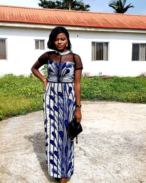 Hey girl, hold your head up high. You is a Gem!  #roszypeterz Long Ankara Gown, Gowns Ankara, Long Ankara Gowns, Style Ankara, Ankara Long Gown, Net Gowns, Ankara Dress Styles, African Fashion Designers, Ankara Gown