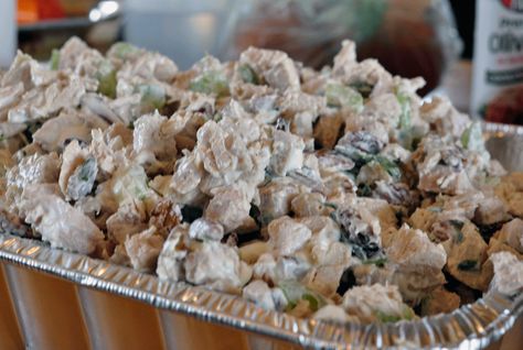 Salad For 100 People, Chicken Salad Recipe For A Crowd, Chicken Salad For A Crowd, Salad For A Crowd, Luncheon Menu, Chicken Salad Sandwich Recipe, Recipes With Ingredients, Salads For A Crowd, Chicken Salad Sandwich