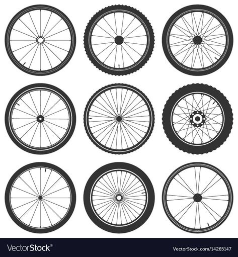 Bike Wheel Illustration, Tattoo Bike, Bicycle Art Recycled, Gas Powered Bicycle, Bike Logos Design, Mountain Vector, Simple Bike, Bike Wallpaper, Wheel Tattoo