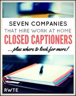 Here's a list of seven legitimate companies that hire work at home closed captioners, plus a few ideas for where to look to find even more jobs like this. Captioning Jobs, Tooth Whitening, Make Money Writing, Side Money, Quick Money, Find Work, Work At Home, Ways To Earn Money, Earn Money From Home