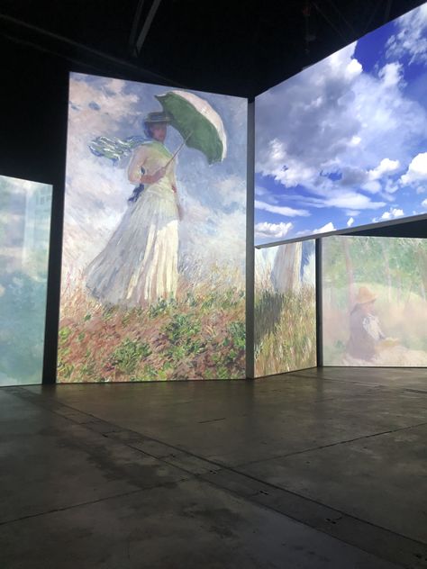 Claude Monet Exhibition, Art Exhibition Aesthetic, Claude Monet Museum, Exhibition Aesthetic, Monet Exhibition, Francesca Woodman, Museum Interior, Interactive Exhibition, Claude Monet Art