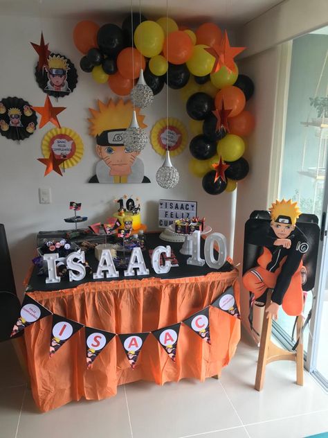 Naruto Birthday Decoration, Naruto Birthday Party Decorations, Naruto Party Ideas Birthdays, Naruto Party Decorations, Anime Themed Birthday Party, Naruto Themed Birthday Party, Naruto Birthday Party Ideas, Naruto Birthday Party, Naruto Party Ideas