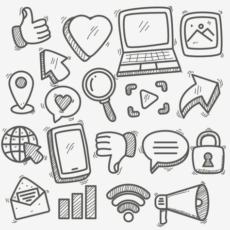 internet,doodle,wifi,social media,elements,hand drawn,sketch,mobile,set,doodles,web,network,icon,drawing,sign,symbol,illustration,chat,message,social,art,hand,computer,media,drawn,laptop,marketing,email,graphic,vector,design,phone,creative,like,icons,bubble speech,advertising,dislike,website,forum,technology,browser,line,arrow,online,search,button Computer Related Doodles, Social Message Drawings, Internet Art Illustration, Computer Doodle Art, Technology Doodle Art, Message Design Ideas, Phone Sketch Drawing, Phone Art Drawing, How To Draw A Phone