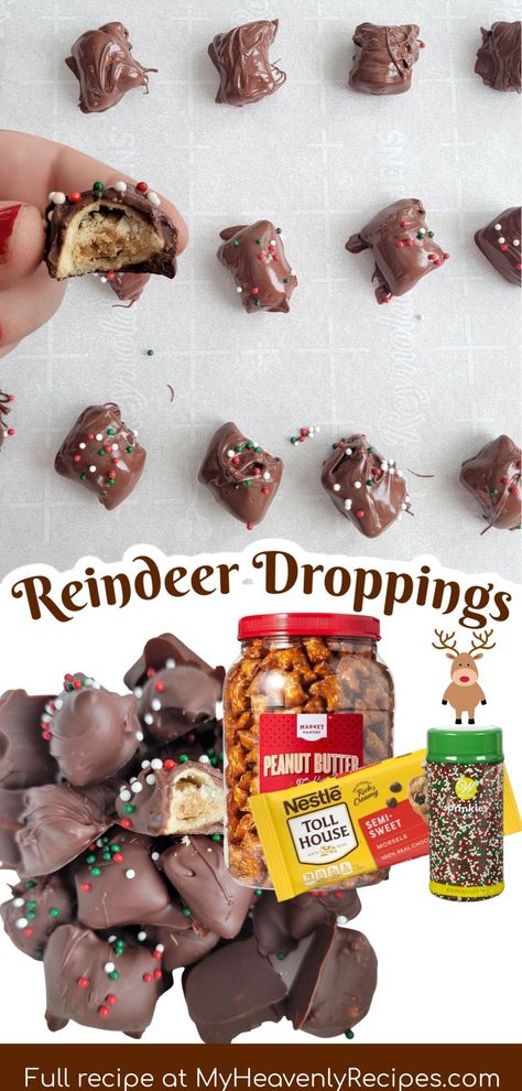 Reindeer Droppings, Sweet Treats Christmas, Cashew Clusters, Christmas Sweet Treats, Xmas Treats, Christmas Baking Recipes, Butter Balls, Candy Recipes Homemade, Christmas Candy Recipes