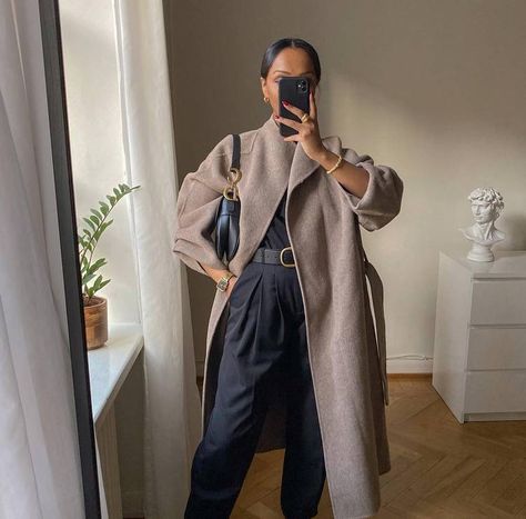 Belted Coat Outfit, Long Wool Coat Outfit, Wrap Coat Outfit, Black Wrap Coat, Zara Wool Coat, Handbag Dior, Wool Coat Outfit, Long Coat Outfit, Belted Wrap Coat