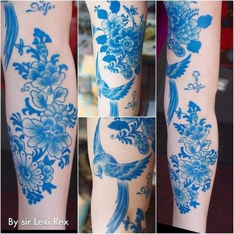 Insanely Gorgeous Blue Tattoos in Trend (44) Blue Ink Tattoos, 16 Tattoo, Omerta Tattoo, Muster Tattoos, Magic Tattoo, Blue Tattoo, Tattoo For Son, 1 Tattoo, White Tattoo