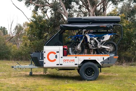 Micro Camper Trailers, Off Road Teardrop Trailer, Offroad Trailer, Bike Trailers, Camping Trailer Diy, Diy Camper Trailer, Trailer Tent, Expedition Trailer, Adventure Trailers