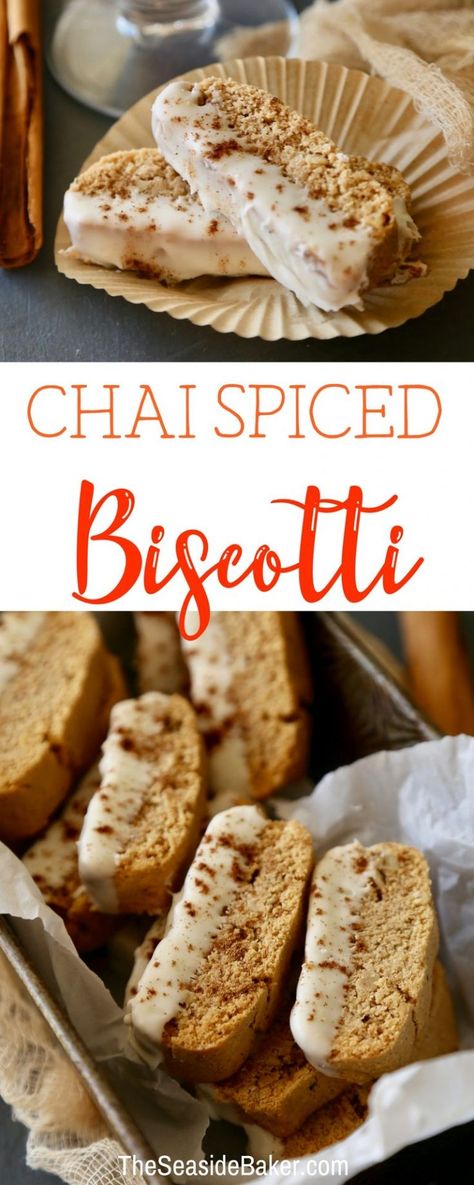 Spiced Biscotti, Best Biscotti Recipe, Gluten Free Biscotti, Cake Mug, Chai Recipe, Biscotti Cookies, Biscotti Recipe, Chai Spice, A Cup Of Coffee