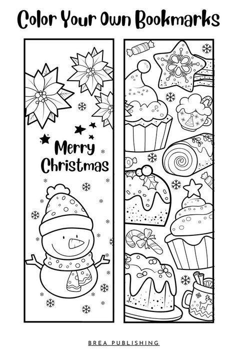 Bookmark Ideas Christmas, Coloring Book Marks, Christmas Bookmarks Diy, Christmas Bookmarks Printable Free, Christmas Book Marks Printable Free, Winter Bookmarks To Color, Winter Bookmarks Free Printable, Christmas Bookmarks Printable, Free Printable Christmas Bookmarks