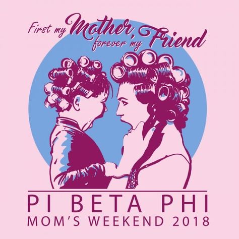 Moms Day Sorority, Cricut Hoodies, Mom Brunch, Sisterhood Events, Sorority Tshirt Designs, Phi Mu Shirts, Pr Ideas, Moms Weekend, Sorority Themes