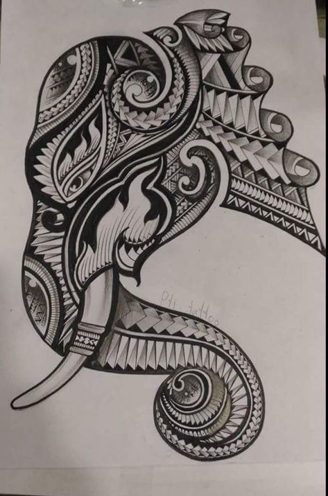 Half Sleeve Tattoos Sketches, Full Hand Tattoo, Viking Tattoo Symbol, Turtle Tattoo Designs, Crazy Tattoos, Elephant Tattoo Design, Polynesian Tattoo Designs, Marquesan Tattoos, Maori Tattoo Designs