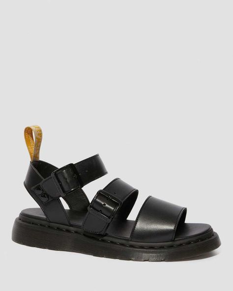 Vegan Sandals, Black Dr Martens, Black Strappy Sandals, Thick Socks, Vegan Fashion, Leather Shoes Woman, Goodyear Welt, Strappy Sandals, Belt Size