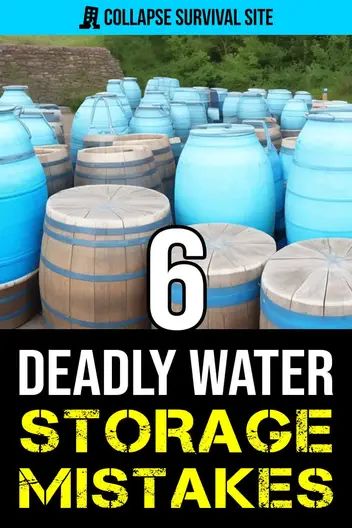 Survival List, Survival Food Storage, Survival Skills Emergency Preparedness, Water Survival, Off Grid Survival, Storing Water, Emergency Water, Emergency Preparedness Kit, Survival Skills Life Hacks