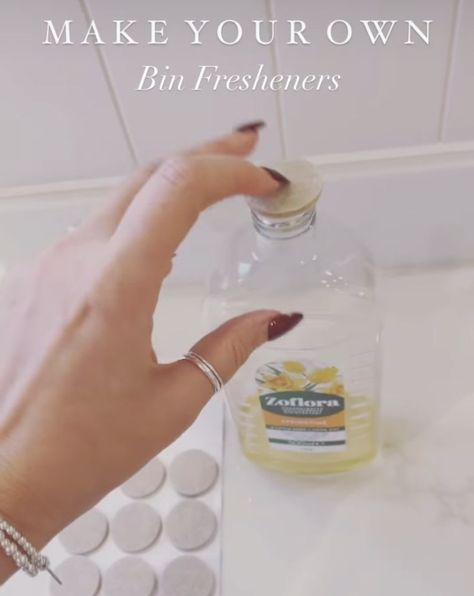 Mrs Hinch shares easy 10p hack to make bin fresheners & banish smelly odours - and it really works Cleaning Hacks Mrs Hinch, Mrs Hinch Cleaning Tips, Mrs Hinch, Grey House, Wooden Staircases, Furniture Feet, Book Author, Sparkling Clean, Furniture Protectors