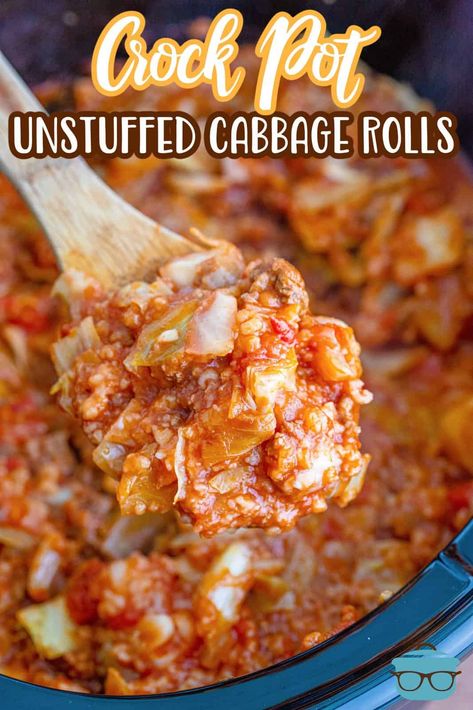 Crockpot Cabbage Recipes, Unstuffed Cabbage Rolls, Cabbage Roll Casserole, Crock Pot Cabbage, Stuffed Cabbage Rolls, Unstuffed Cabbage, Cabbage Roll Soup, Cabbage Roll, Cabbage Rolls Recipe