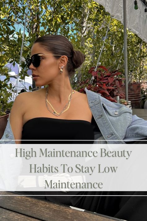 I think we can all agree that having our physical appearance, looking perfectly put together at all times, would be nice. But the beauty routines and beauty habits of high-maintenance women may not be realistic for most women’s day-to-day lives. Luckily there are some high-maintenance beauty habits that will help you stay low-maintenance in your daily life and can easily be added to your beauty routine. Let’s dive in… High Maintenance To Be Low Maintenance Routine, Low Maintenance Routine, High Maintenance Beauty Routine, Low Maintenance Beauty Tips, Monthly Beauty Maintenance, High Maintenance To Be Low Maintenance, High Maintenance Routine, High Maintenance Aesthetic, Beauty Maintenance Routine