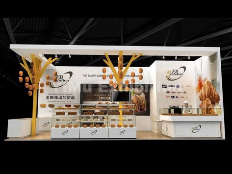 Food Fair Stand Design, Food Exhibition Design, Creative Trade Show Booth, Food Expo, Show Booth Design, Event Booth Design, Booth Exhibition, Smart Farm, Exhibition Company