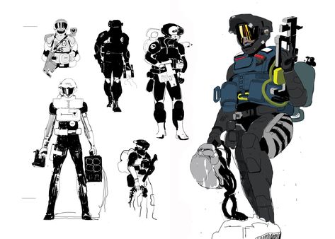 Bungie Marathon Concept Art, Space Concept Art Character, Marathon Bungie Art, Mech Suit Concept Art, Graphic Realism, Marathon Game, Cyborgs Art, Concept Art Tutorial, Marathon Runner