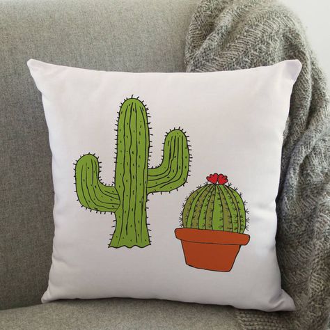 Cactus Cushion @notonthehighst Cactus Patch, Cactus Cushion, Patterned Cushions, Diy Projects To Make And Sell, Baby Cactus, Cactus Craft, Cactus Pillow, Cactus Gifts, Crochet Cactus