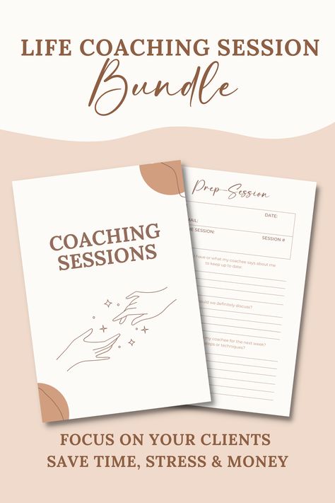 Our template is designed to help you make the most of your coaching sessions. This customizable template includes a variety of prompts & exercises to help you & your coach identify your goals, strengths & areas for growth. With a structured format, you can stay focused & organized during your coaching sessions & track your progress over time. Whether you're a coach looking to streamline your sessions or a client looking for a more effective coaching experience our session template can help. Life Coaching Forms, Coaching Program Template, Coaching Session Template, Life Coaching Session Template, Life Coaching Worksheets, Notes Life, Life Coach Quotes, Life Coach Certification, Life Coaching Tools