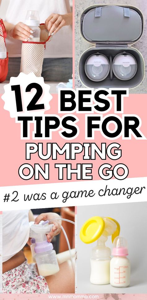 How to Pump on the Go as a New Mom Breastfeeding Poster, Pumping And Breastfeeding Schedule, Breastfeeding Awareness Month, Power Pumping, Storing Breastmilk, Pumping Schedule, Pumping At Work, Tips And Trick, Healthy Pregnancy Tips