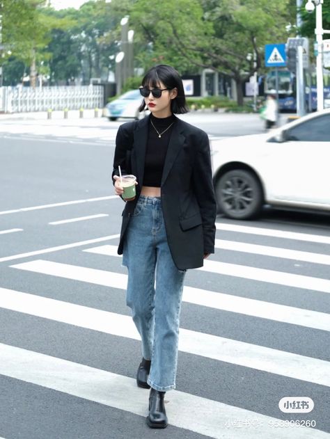 Best Winter Outfits, Classy Fashion, Looks Street Style, Midi Skirts, Blazer Outfits, 가을 패션, Korean Street Fashion, Korean Outfits, Looks Style