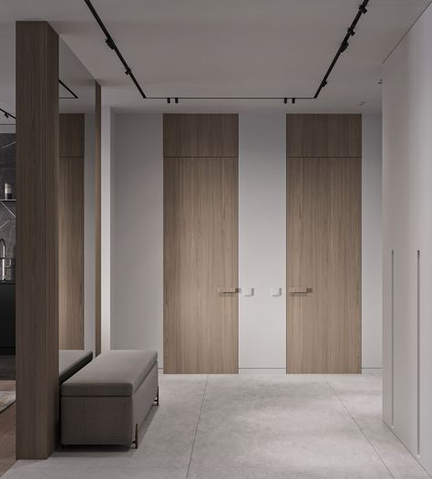 Concealed Door Design, Types Of Doors Interior, Minimalist Door Design, Indoor Doors Modern, Internal Door Design, Indoor Sliding Doors, Interior Door Design, Tall Doors, Rustic Doors Interior