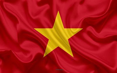 Download wallpapers Flag of Vietnam, 4k, silk texture, red flag, Vietnam, Asia, national symbols, Vietnamese flag for desktop free. Pictures for desktop free Vietnam Flag Wallpaper, Vietnamese Flag, Vietnam Flag, Wallpaper Display, Happy New Year Gif, Motorcycle Illustration, Vietnam History, Silk Texture, Dinosaur Images