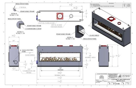 Custom Gas Linear Fireplace by Acucraft Gas Linear Fireplace, Ventless Gas Fireplace, Through Fireplace, Fireplace Detail, Interior Fireplace, Fireplace Drawing, Dream Fireplace, Details Drawing, Gas Fireplaces